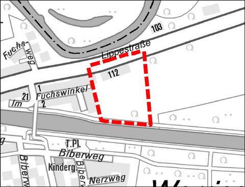 Lageplan Neubaugebiet Pfarrhof Reginenstrasse