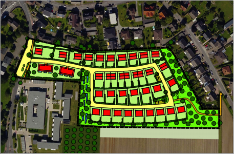 Lageplan Neubaugebiet Kamen Methler