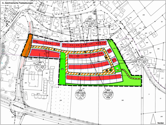 Lageplan Neubaugebiet Kamen Methler